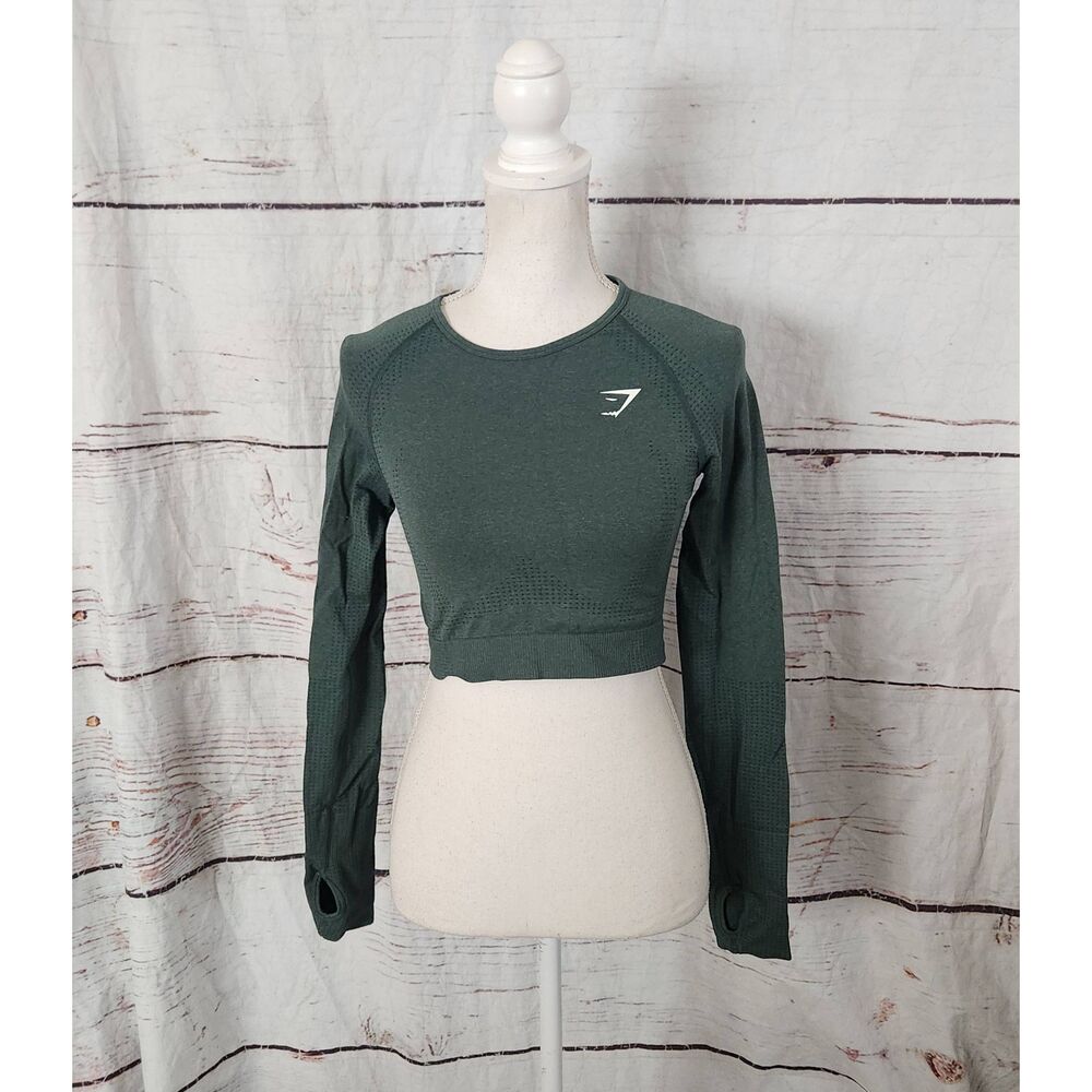 Gymshark‎ Vital Crop Top Long Sleeve Size Medium